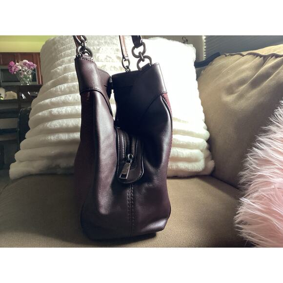 Like New Coach Lexy Legacy Oxblood Burgundy Milk 57540 - Picture 6 of 8